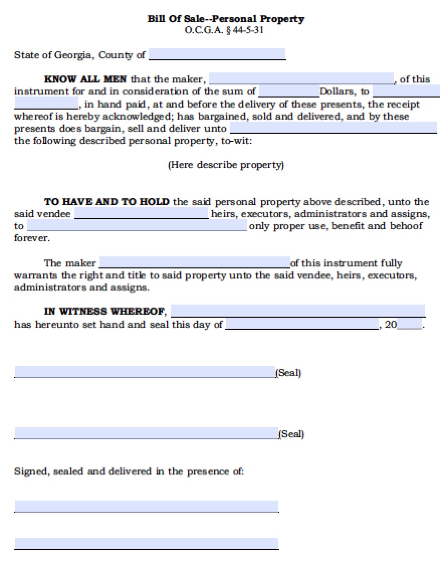 free-georgia-personal-property-bill-of-sale-form-pdf-word-doc