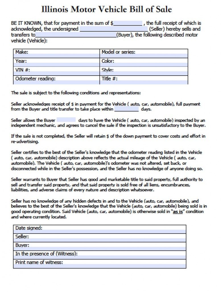 free-illinois-motor-vehicle-secretary-of-state-bill-of-sale-form